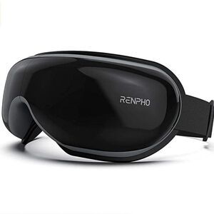 NWT RENPHO Eye Massager with Heat Bluetooth Music, color: black